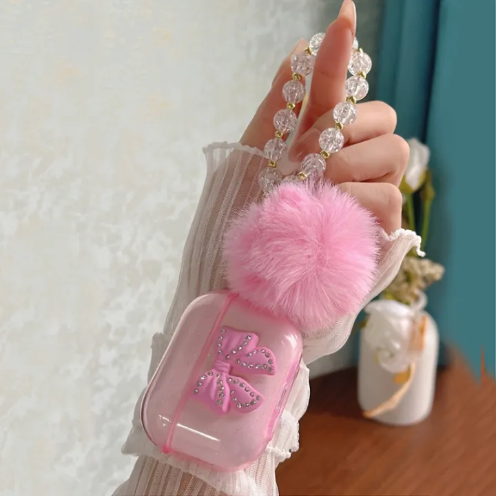 Cute%20Glitter%20Bow%20knot%20Crystal%20Headphone%20Cover%20Pendant%20Minimalist%20Style%20For%20%20Airpods%20pro2%203%202%204%20Headset%20Protective%20Case%20-%20Image%202