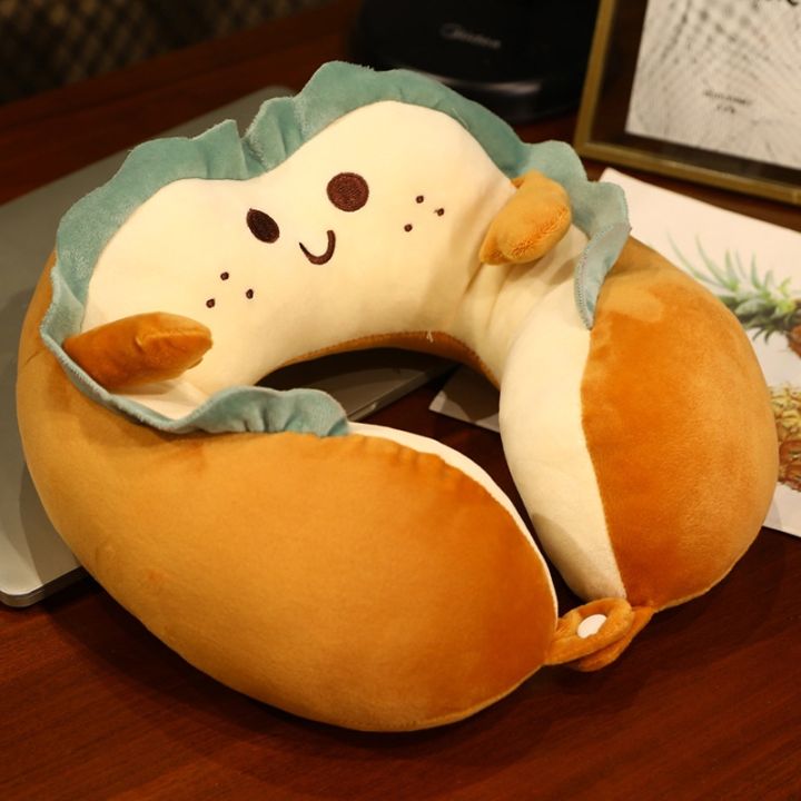 OHO%20U%20Shape%20Neck%20Pillow%20Im%20toast%20Bread%20Series%20Polyester%20Blend%20Synthetic%20Fiber%20Filling%20Premium%20Bread%20Pattern%20Very%20Cute%20Design%20For%20Sleeping%20In%20Car%20-%20Image%204