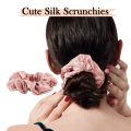 (Pack of 6) Hair scrunchies, Cheap hair ties, Silk scrunchies, Premium scrunchies set,Women's hair accessories, Trendy scrunchies, Hair bands, Hair ties, Multi-purpose hair ties, Fluffy scrunchies, Hair bands,. 