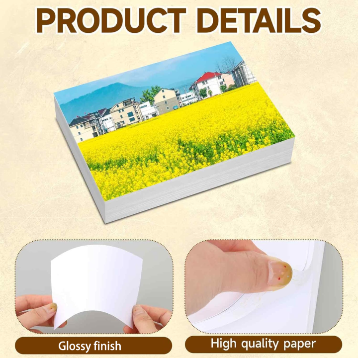 HUSPER%20100%20Sheets%203R%20Glossy%20Photo%20Paper%203.5x5%20Inch%20180/200/230Gsm%20Inkjet%20Compatible%20with%20Grey%20Back%20for%20Home%20Office%20Use%20-%20Image%203