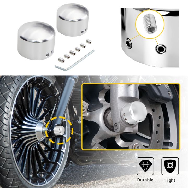 Motorcycle%20Adjustable%20Front%20Axle%20Nut%20Bolt%20Cover%20Cap%20for%20Harley%20Sportster%20883%201200%20Dyna%20VRSCA%20V%20Rod%202002-2006%20CVO%20Softail%C2%A0MP-1094%20-%20Image%205