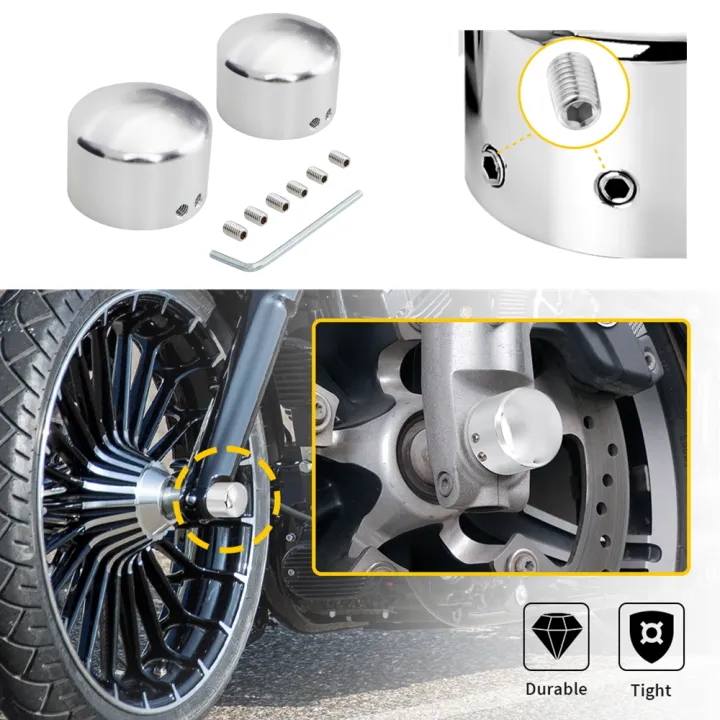 Motorcycle%20Adjustable%20Front%20Axle%20Nut%20Bolt%20Cover%20Cap%20for%20Harley%20Sportster%20883%201200%20Dyna%20VRSCA%20V%20Rod%202002-2006%20CVO%20Softail%C2%A0MP-1094%20-%20Image%205