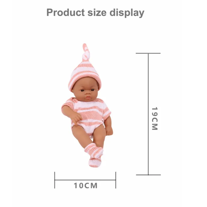 20cm%20Brown%20Skin%20Reborn%20Dolls%20Full%20Vinyl%20Mini%20Baby%20Doll%207.87inch%20Reborn%20Baby%20Doll%20Soft%20Touch%20Doll%20for%20Girls%20Bebe%20Doll%20Toys%20Gifts%20-%20Image%202