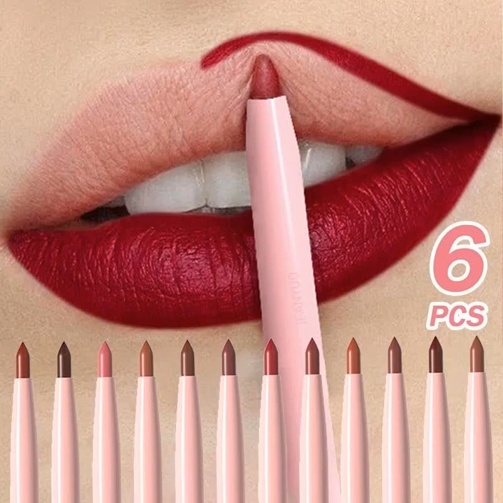 DUNUF Lip Liner Pencil 6 pcs set