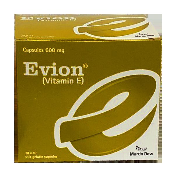 Evion Vitamin-E Capsules 600 mg (Pack 10 Capsules) for Humans Hair Growth or health Parrots Finches Poultry Chicken. Macaw - African Grey - Raw - Parrot - Canary - Finches - Gouldians - Budgies - Pheasent - Peacock - Lovebirds