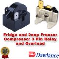 Dawlance Fridge and Deep Freezer 3 Pin Relay with Electronic Overload - 3 Pin Ptc Relay Fridge Refrigerator Deep Freezer Compressor Electronic Relay Gutka Relay and Electronic overload protector- 3 pin Relay with Overload. 