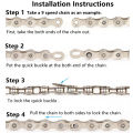 6/7/8 Speed Bike Chain,Bicycle Chain for Most Bikes, Cycling Chains,Silvery/Golden/Rainbow/Brown Colors,116 Links. 