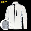 Night Reflective Jacket Men's Spring Casual Stand Collar Outdoor Windproof Jogger Cycling Safety Bright Coats Hip Hop Streetwear. 
