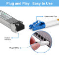10GBase-SR 850nm Multimode SFP Module, 300m Over LC Fiber, OM3 MMF, Digital Diagnostic Monitoring. 