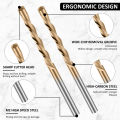 50Pcs 1/8 Inch Wall Masonry Drill Bit M2 High Speed Steel Spiral Saw Tip Cutting Bits for Drywall Brick Concrete Marble Drilling. 