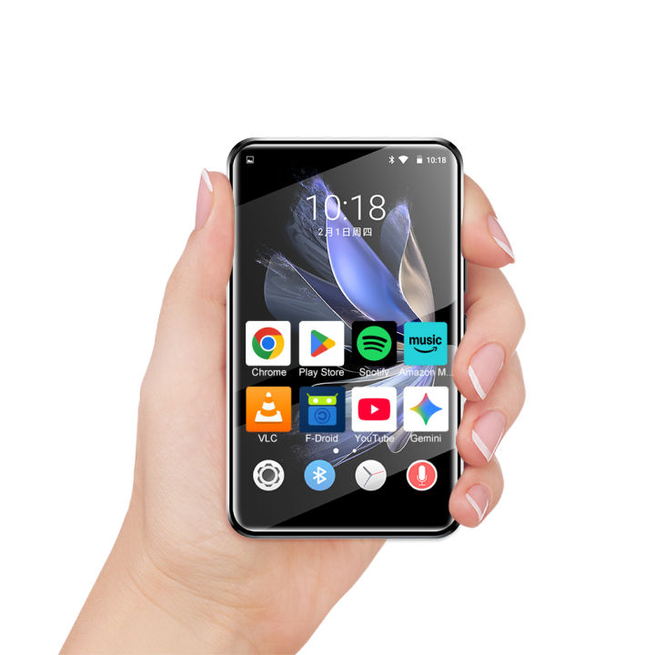 Famue BF12 Android 10 MP3 Player with 4-inchs Bluetooth and WiFi MP4 Player with Spotify,Audible,Pandora, Up to 256 G touchscre