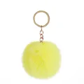 8cm Fluffy Fur Pom Pom Keychains for Women Girls Pompom Pendant   Faux Fur-like Ball Keyring Key Chains Rings Charm Bag Gifts. 