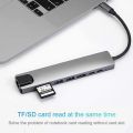 8-in-1 USB-C Hub, a multi-functional adapter designed to expand the connectivity of devices with a USB-C port. . 