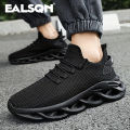 Men Sports Running Black Jogging Shoes Casual Sneakers Brown Outdoor Breathable Mesh Women Light Shock-absorption Black Tennis.