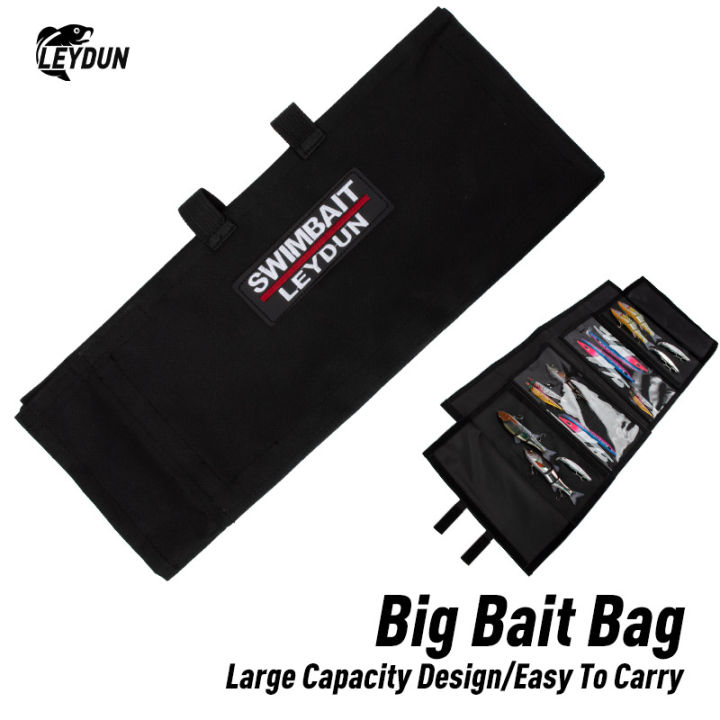LEYDUN%20Swimbaits%20Fishing%20Bags%20For%20Soft%20And%20Hard%20Baits%20Up%20To%2012"%20Bait%20Wrap%204%20Hybrid%20Pockets%20Easy%20Bait%20Access%20Protection%20Bait%20Bag%20-%20Image%202