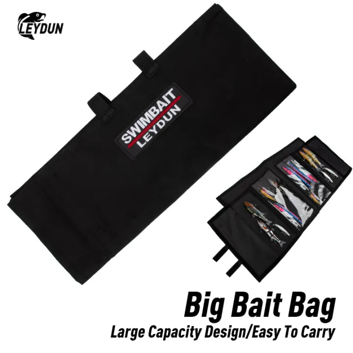 LEYDUN%20Swimbaits%20Fishing%20Bags%20For%20Soft%20And%20Hard%20Baits%20Up%20To%2012"%20Bait%20Wrap%204%20Hybrid%20Pockets%20Easy%20Bait%20Access%20Protection%20Bait%20Bag%20-%20Image%202