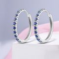 925 Silver Hoop Earring For Woman Pendientes Moon Sun Original Earrings Fashion Jewelry.
