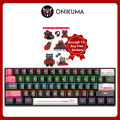 ONIKUMA G55 61-Key Wired Mechanical Keyboard | USB Type-C, Portable Design for Laptop & Desktop Computer Accessories.