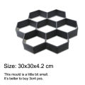 7 Grid Garden Pavement Mold DIY Manually Paving Cement Mould PP Resin Material for Home Garden Yard Resuable Tool. 