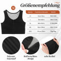 Tank Top Tomboy Breast Shaper Vest Binder Sports Underwear Strengthen Reinforced Short Corset Clothing Women White M. 