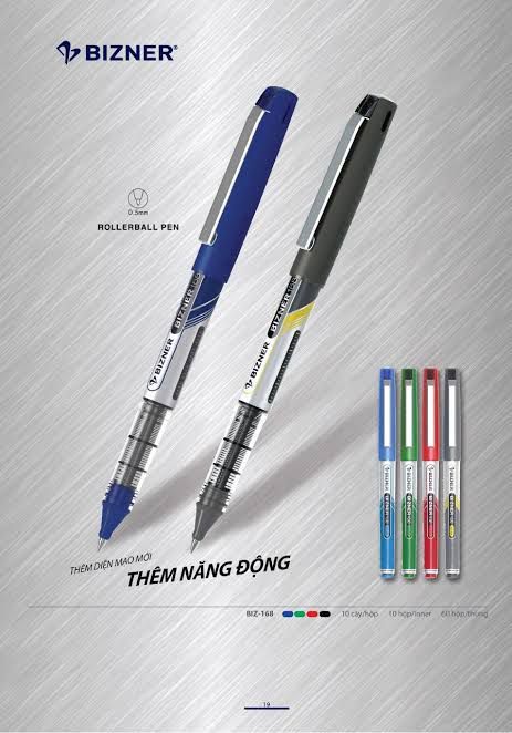 1pcs%20japanese%20%20Bizner%20168%20Roller%20ball%20pen%200.5mm%20black%20ink%20-%20Image%203