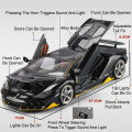 1:18 Scale Apollo EVO Lambor LP770 Alloy Sports Car Diecast Toys Model Ornament Music Light Pull Back Vehice Child Birthday .