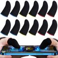 Finger Cover Game Controller For PUBG Sweat Proof Non-Scratch Sensitive Touch Screen Gaming Finger Thumb Sleeve Mobile Gloves.