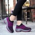 Women's Casual Shoes Chunky Sneakers Platform Walking Shoes Fashion Knited Casual Loafers Size 35-42. 