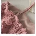 Women Summer New Rose Lace Tank Top Sexy Off Shoulder Crop Tops With Bra Pad Backless Sweet Outer Wear Underwear Solid Tube Tops. 