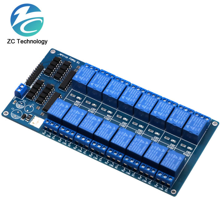 5V%2012V%2016%20Channel%20Relay%20Module%20Interface%20Board%20For%20Arduino%20PIC%20ARM%20DSP%20PLC%20With%20Optocoupler%20Protection%20LM2576%20Power%20-%20Image%204