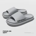 Mens Letter Slippers Beach Slides Solid Color Mens Thick Sole Indoor Outdoor Bathroom Anti Slip Shoes Men Summer Sandal. 