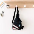 Fashion Shark Pattern Children Waterproof Nylon Crossbody Chest Bag Cartoon Shark Waist Bag For Kids Boys. 