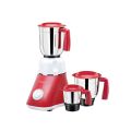 Bajaj Ruby 800-Watt Mixer Grinder with 3 Jars (White/Red).
