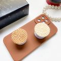 Develop a cute floral phone universal stand with anti slip Tok support for iPhone, , , Griptok folding finger holde.