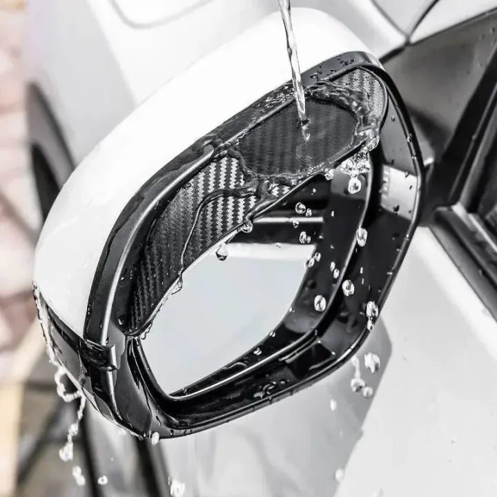 Waterproof 2 Pcs Car Side Mirror Sun Visor Rain Eyebrow Auto Rear View ...