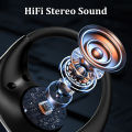 Bluetooth 5.4 Ear Hook Headphones TWS Wireless Earphones HiFi Stereo Waterproof Headsets LED Display Long Standby Touch Earbuds.