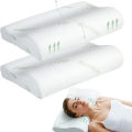 Bamboo Pillow Memory Foam Pillow with Removable Cover with Zipper Bamboo Neck Pillow for Sleeping Ergonomically Design JAF022. 