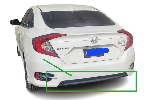 Honda Civic Rear Bumper Differ ABS Plastic