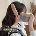 4-Pieces Korean Style Fluffy Cute Color Hair Catcher Set and  2-Pieces Plush Fur Hair Claws – Stylish Fashion Statement for Girls' Trendy Hairstyles |. 