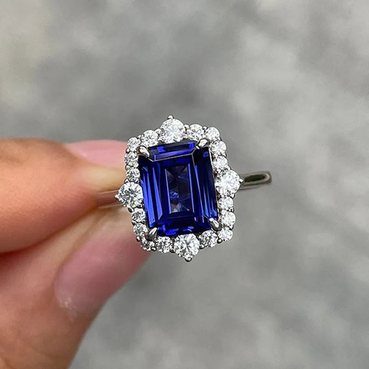 Huitan%20Noble%20Women%20Blue%20Cubic%20Zirconia%20Rings%20Luxury%20Accessories%20for%20Wedding%20Anniversary%20Party%20Silver%20Color%20Modern%20Trendy%20Jewelry%20-%20Image%202