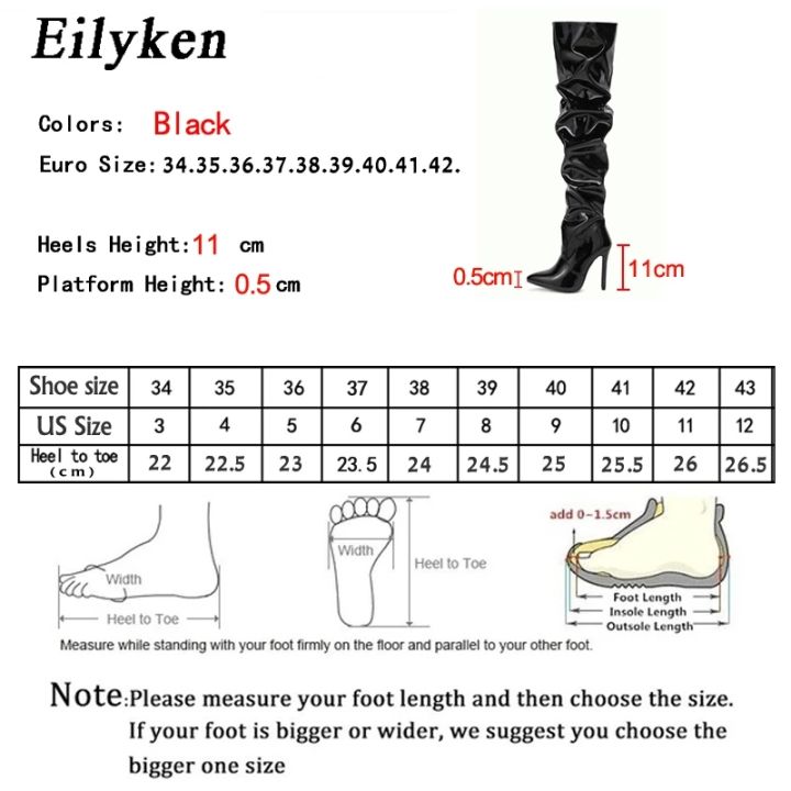 Eilyken%20Red%20Women%20Over%20The%20Knee%20Boots%20High%20Heels%20Patent%20Leather%20Solid%20Pointed%20Toe%20Stiletto%20Side%20Zipper%20Sapatos%20Femininos%20-%20Image%206