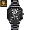 POEDAGAR 922 chronograph active Men'S stainless steel Quartz Watch Luminous Waterproof Explosion - Watch For Men.