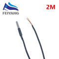 DS18B20 Temperature Sensor Module Kit Waterproof 100CM Digital Sensor Cable Stainless Steel Probe Terminal Adapter For Arduino. 
