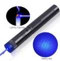 Laser 303 200mW Professional Blue Laser Pointer Suit with 18650 Battery & Charger Black. 