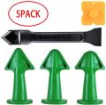 Prodrill 5Pcs Caulking Tool Kit Silicone Caulk Nozzle Applicator Finishing Set Grout Sealant Remover Finishing Scraper Edger. 