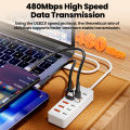 12 IN1 Power Strip Multi Port USB Charger Station Wall Desktop Power Adapter USB Type C Fast Charging Charger For iPhone .