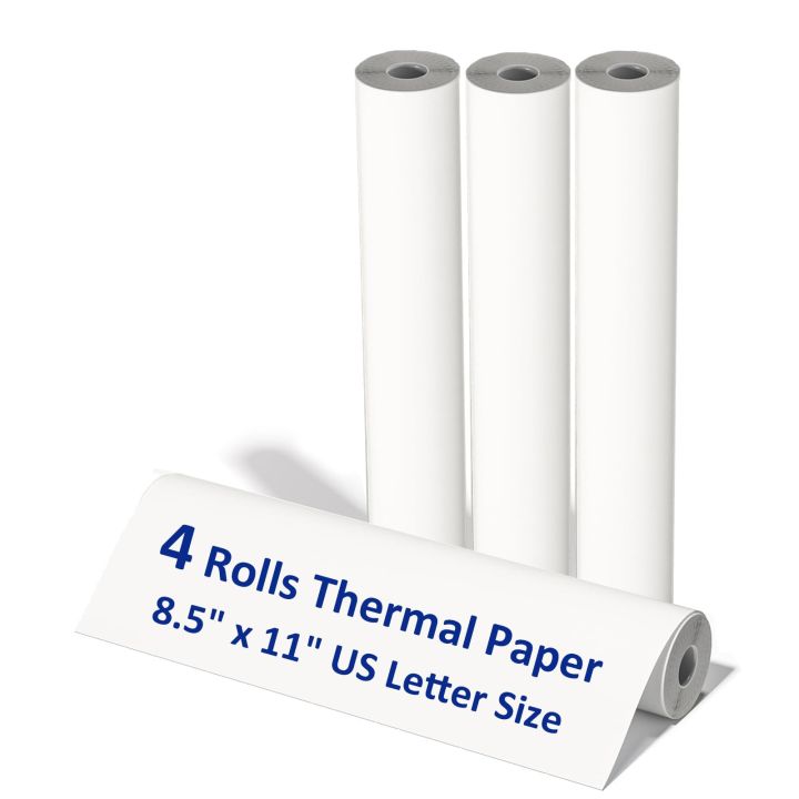 A4 Printing Paper roll Thermal Printer Paper 8.5 X 11 Inch Us Letter Paper Size for M08f M832 Portable Printer
