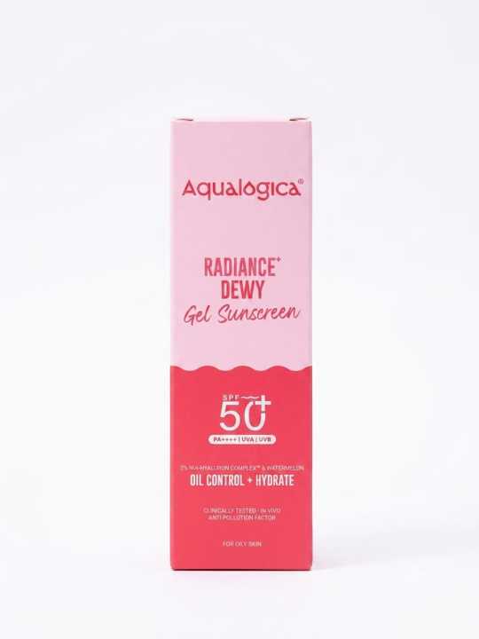 Aqualogica Radiance+ SPF 50+ Dewy Sunscreen 50g Indoor & Outdoor Protection