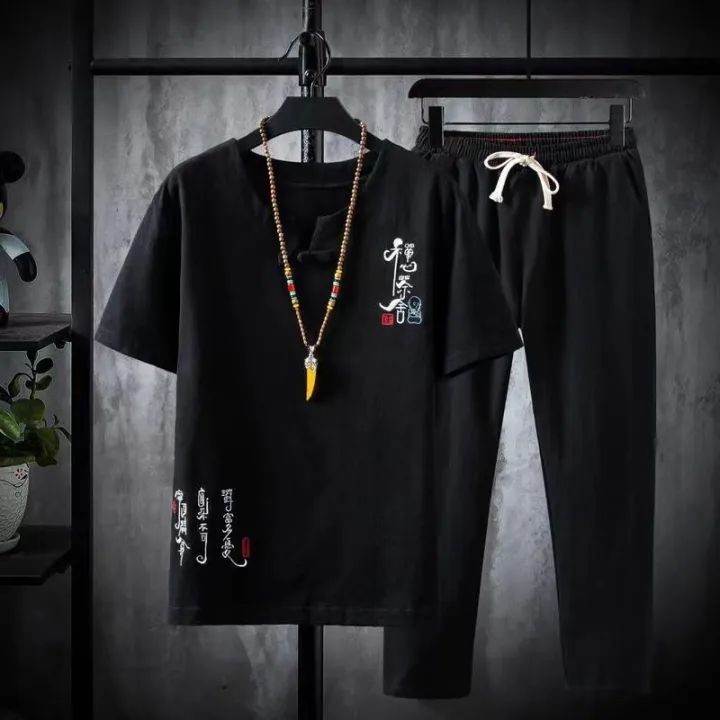 2024%20Summer%20Shirt%20+%20Trousers%20Suit%20Chinese%20Style%20Men%20Shirt%20Cotton%20and%20Linen%20Shirts%20Men's%20High%20Quality%20Casual%20Shirts%20Two%20Piece%20-%20Image%202