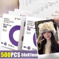 500/10PC Korea Card Sleeves HD Clear Idol Card Protective Sleeve Photcards Protector Photo Case Box for Popcorn Card Holder.